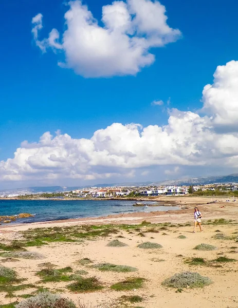 Середземне Море Пафосі Кіпрський Острів — стокове фото