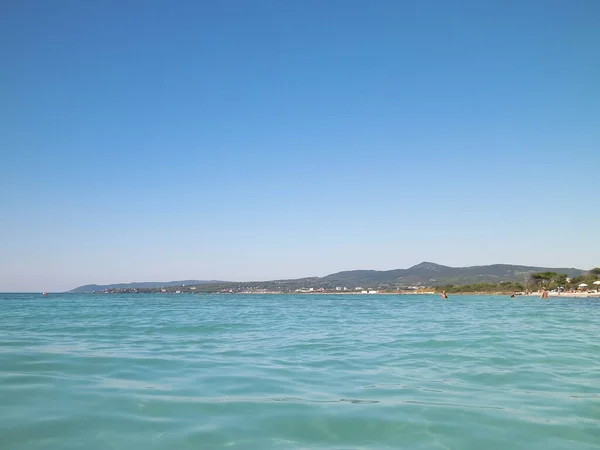 Mare Costa Vada Italia Acqua Trasparente Turchese Sabbia Bianca Viaggio — Foto Stock