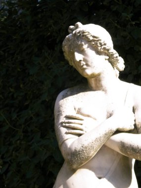 Boboli Bahçeleri 'ndeki anıt. Boboli Bahçeleri Floransa 'nın en büyük yangınlarından biri. Güzel Roma mimarisi. Turistik bir yer.