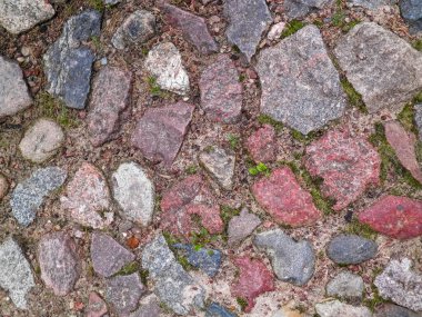 Kaya kaldırımı, doğa arka planı olarak. Boşluğu kopyala, doğa kavramı.