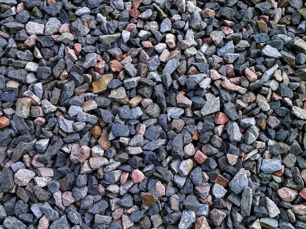Närbild Små Stenar Som Naturbakgrund Kopiera Utrymme — Stockfoto