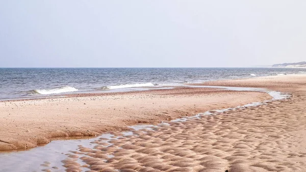 Costa Del Mar Báltico Día Soleado Lazy Polonia Viaje Concepto —  Fotos de Stock