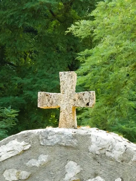 Christelijk Kruis Symbool Van Het Christendom Religieus Concept — Stockfoto