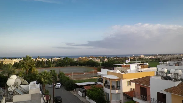 Zonsopgang Boven Paphos City Begin Van Een Volgende Zonnige Dag — Stockfoto
