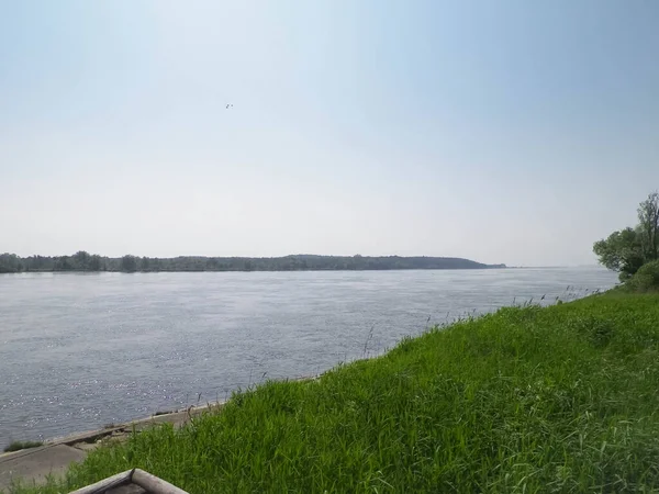 Vistula 'nın haliçleri Sobieszewska adasından görüldü. Kuzey Polonya 'nın doğası.