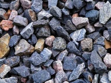 Doğa arka planı olarak küçük taşları kapatın. Boşluğu kopyala.