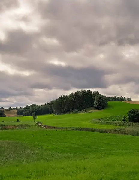 stock image Astonishing landscape of Kashubia in Northern Poland. Travel and exploration concept. Kashubia is popular touristic region in Poland.