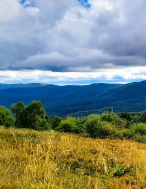 Bieszczady Dağları, Karpatian Dağları 'nın kuzey kesiminde yer alır. Doğanın güzelliği.