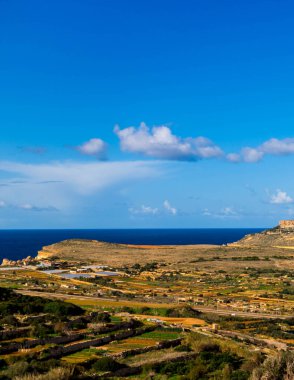 Landscape of Marfa Peninsula. North part of Malta. clipart