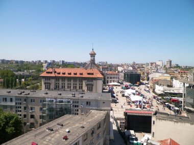 Main square and old town of Constanca, Romania. Architecture and travel concept. clipart