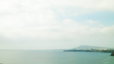 Playa Blanca coast from Papagayo Beach, Lanzarote Island . Tourism and nature concept. clipart