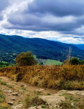 Bieszczady dağlarının güzel manzarası. Karpatlar. Doğanın güzelliği.