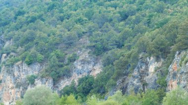 Makedonya 'nın Galiçya Ulusal Parkı Dağları. Balkan doğası ve keşif kavramı.