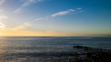 Atlantic Ocean coast view from Lanzarote island. Playa Blanca.