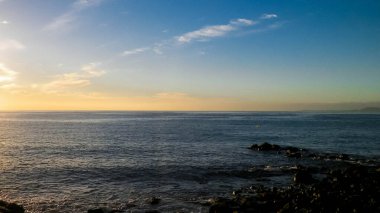 Atlantic Ocean coast view from Lanzarote island. Playa Blanca.