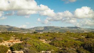 Kıbrıs 'taki Trodos dağlarının manzarası.