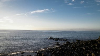 Atlantic Ocean coast view from Lanzarote island. Playa Blanca.
