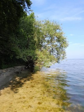 Baltic Sea view from coast near Oslonino. Pucka bay.