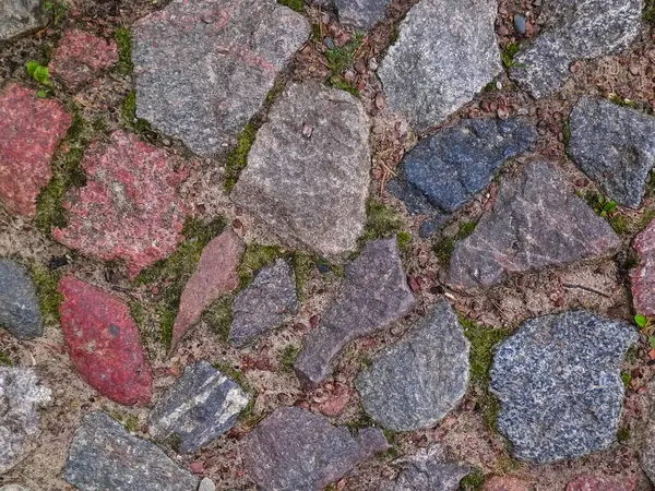 Kaya kaldırımı, doğa arka planı olarak. Boşluğu kopyala, doğa kavramı.