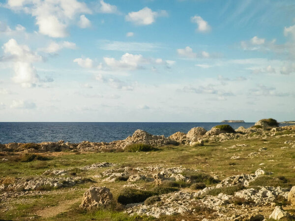 Coastal area in Cyprus near Coral Bay. Pure nature.