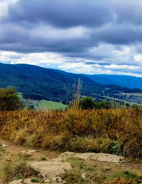 Bieszczady dağlarının güzel manzarası. Karpatlar. Doğanın güzelliği.