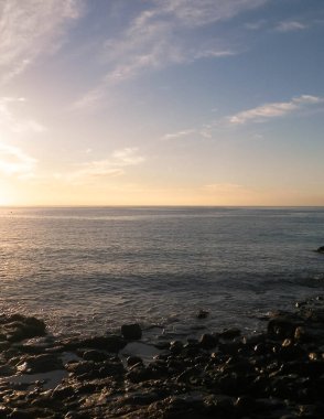 Atlantic Ocean coast view from Lanzarote island. Playa Blanca.