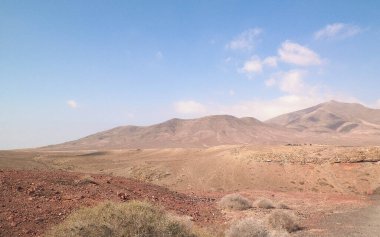 Lanzarote Adası 'nda çöl. Afrika.