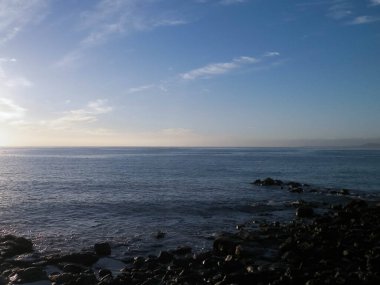 Atlantic Ocean coast view from Lanzarote island. Playa Blanca.