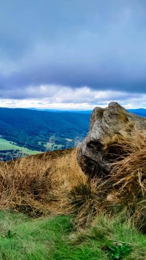 Bieszczady dağlarının güzel manzarası. Karpatlar. Doğanın güzelliği.