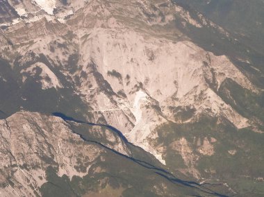 İtalya 'daki Kuzey Appenine Dağları' nın manzarası.