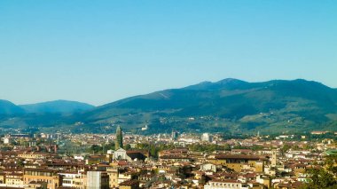 Floransa 'nın banliyö manzarası. Toskana İtalya.