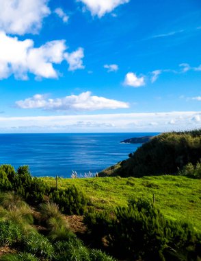 Sao Miguel adasındaki sahil manzarası çok güzel. Azores 'in güzel doğası.