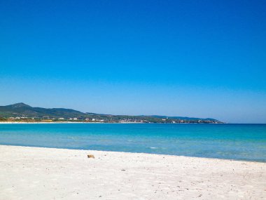 A beautiful sandy beach in Vada. Tuscany racej is not associated with tropical views. As you can see in the picture, here you will also find turquoise water and snow-white sand.
