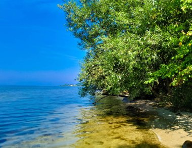 Baltic Sea view from coast near Oslonino. Pucka bay.