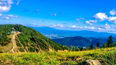 Beskides Dağları 'nın çarpıcı manzarası. Polonya 'nın Doğası.