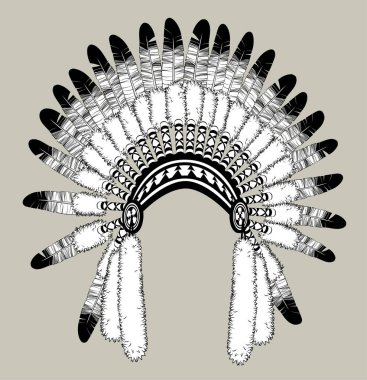 Geleneksel Hint başlığının klasik oyma şekli tam bir yüz.