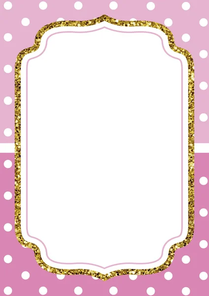 Minnie Mouse Cute Invitation Pink — Stock Photo, Image