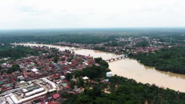 Musi Rawas Utara, Güney Sumatra, Endonezya 4K İHA Videosu, 124; Banjir Musi Rawas Utara