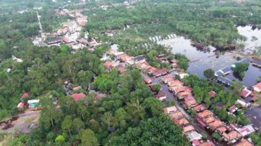 Musi Rawas Utara, Güney Sumatra, Endonezya 4K İHA Videosu, 124; Banjir Musi Rawas Utara