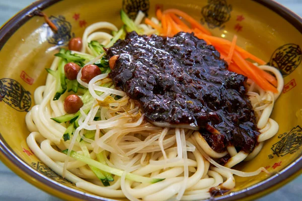 Stock image A bowl of mellow and traditional Beijing fried noodles