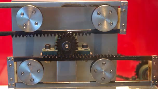 Vários Modelos Dispositivos Mecânicos Tradicionais Exibidos Museu Ciência Tecnologia — Vídeo de Stock