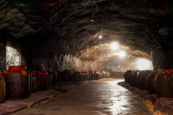 Bodegas Húmedas Cuevas Kársticas Naturales China —  Fotos de Stock