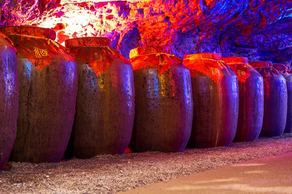 Nasse Weinkeller Natürlichen Karsthöhlen China — Stockfoto