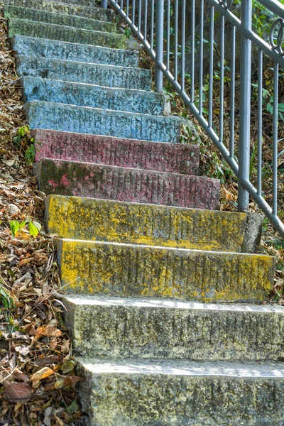 Kamenné Schody Pro Lezení Venkovním Parku — Stock fotografie