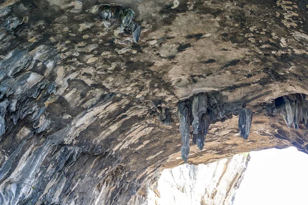 Primer Plano Cueva Natural Chuanshan Lugar Escénico Guilin Guangxi China — Foto de Stock