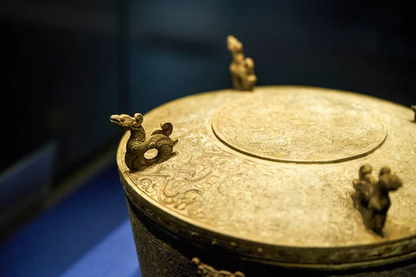 古代中国のバシュと四川省の文化の青銅器文化遺跡 — ストック写真