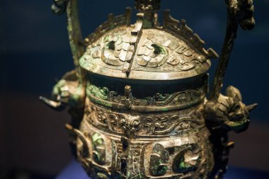 Antik Çin 'de Bashu ve Sichuan kültürünün bronz kap kültürel kalıntıları