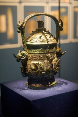 Antik Çin 'de Bashu ve Sichuan kültürünün bronz kap kültürel kalıntıları