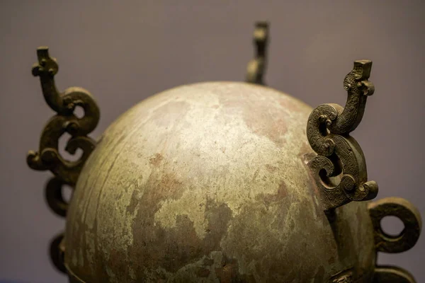 Bronze Vessel Cultural Relics Bashu Sichuan Culture Ancient China — Stock Photo, Image