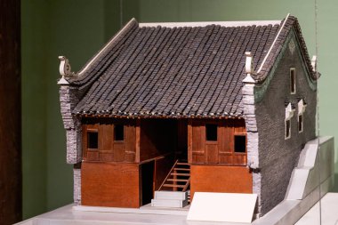 Geleneksel Çin mimarisinin güzel bir modeli.